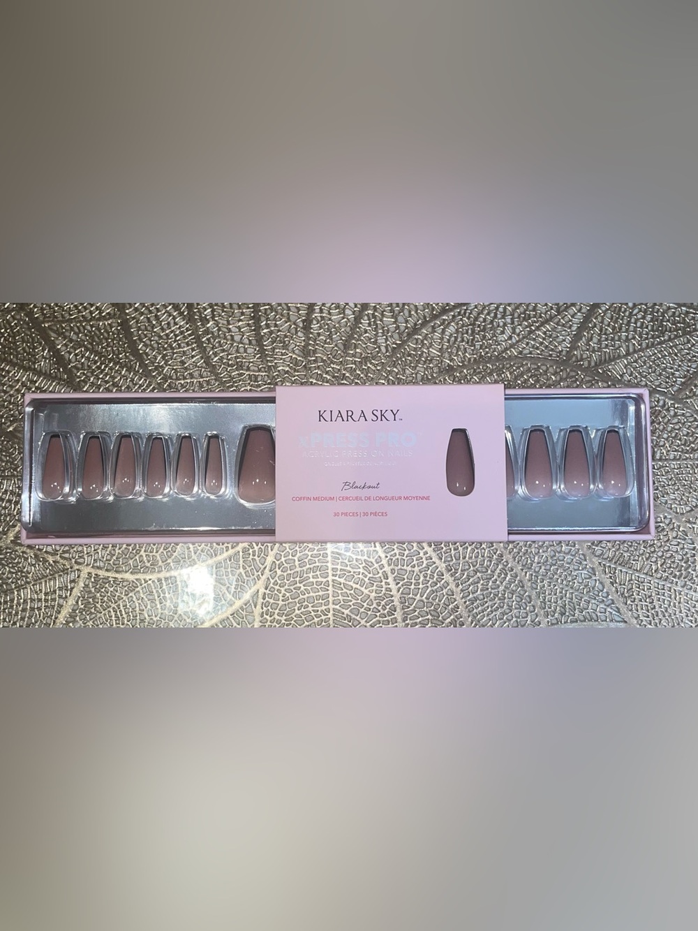 NWT Kiara Sky xPress Pro Press on Nails in Blackout